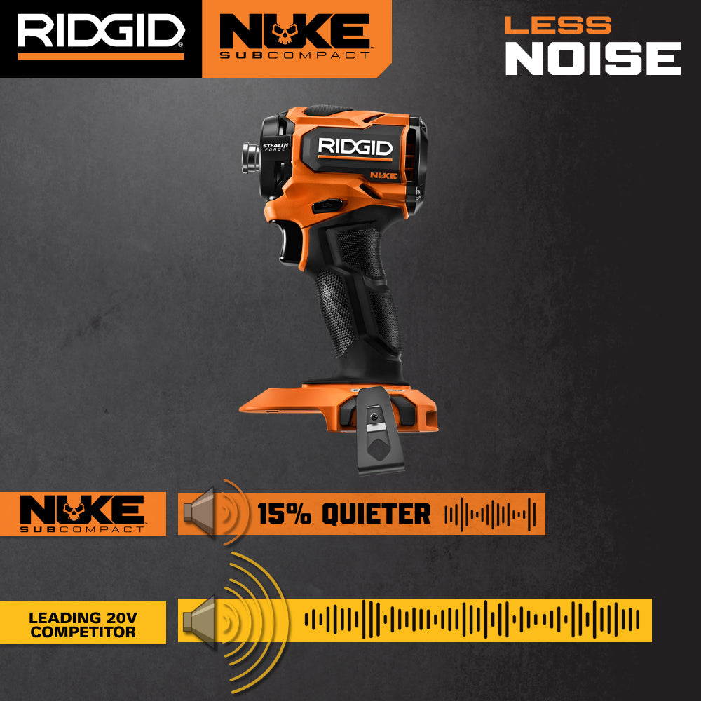 Tournevis à percussion à impulsion d'huile 18 V NUKE Subcompact sans balai STEALTH FORCE