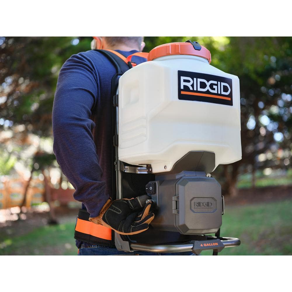 Pulvérisateur chimique à dos sans fil 18 V, 4 gal., avec batterie 2.0 et chargeur
