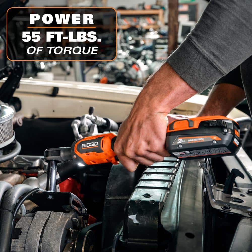 Kit de clé à cliquet sans fil 18 V 3/8 po avec batterie 2,0 Ah et chargeur