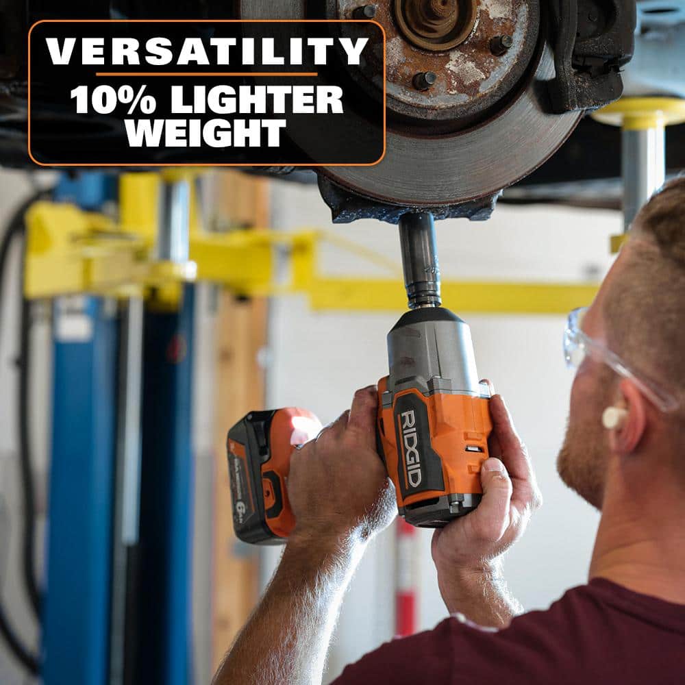 Clé à chocs à couple élevé 18 V sans fil et 4 modes 1/2 po avec batterie 4 Ah et chargeur