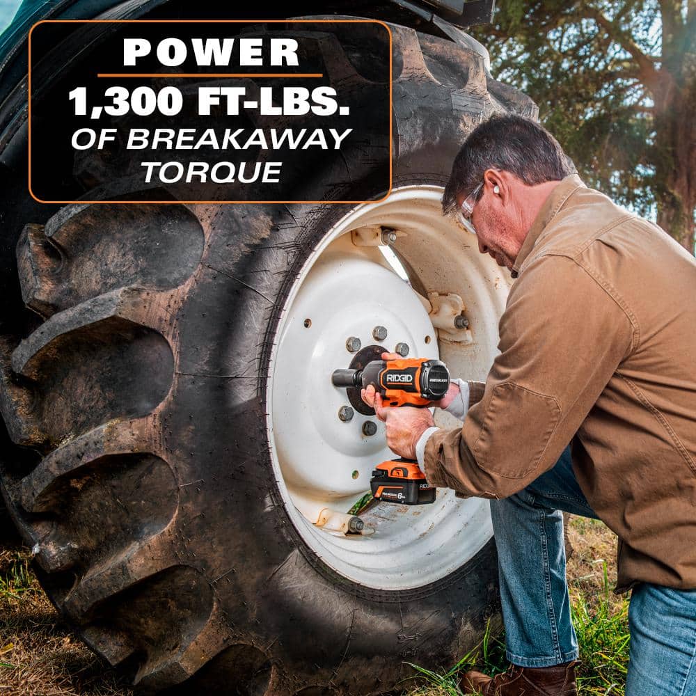 Clé à chocs à couple élevé 18 V sans fil et 4 modes 1/2 po avec batterie 4 Ah et chargeur