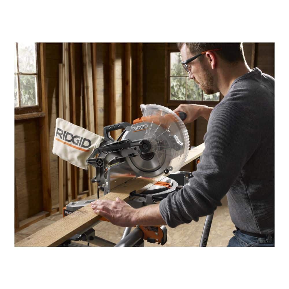 15 Amp 10 in. Corded Dual Bevel Miter Saw with LED Cut Line Indicator