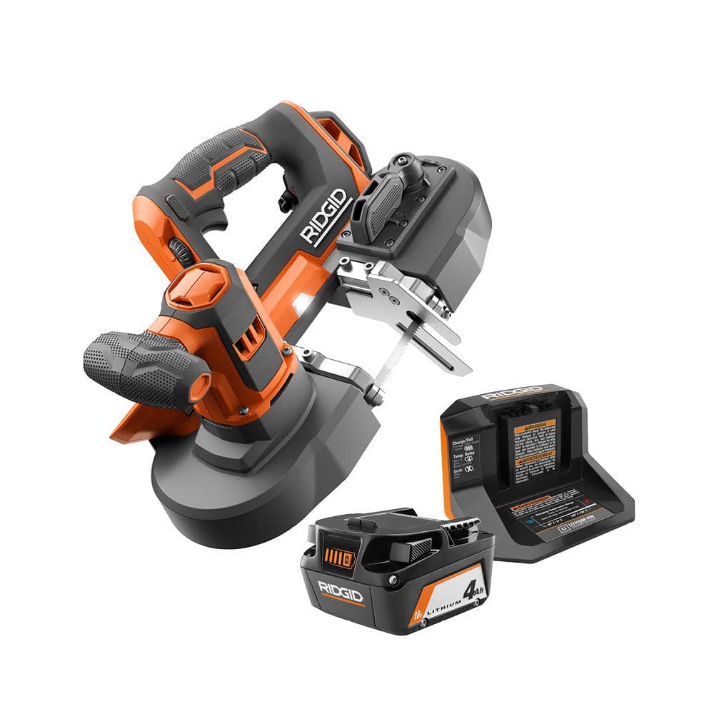 Kit de scie à ruban compacte sans fil 18 V avec (1) batterie 4,0 Ah et chargeur