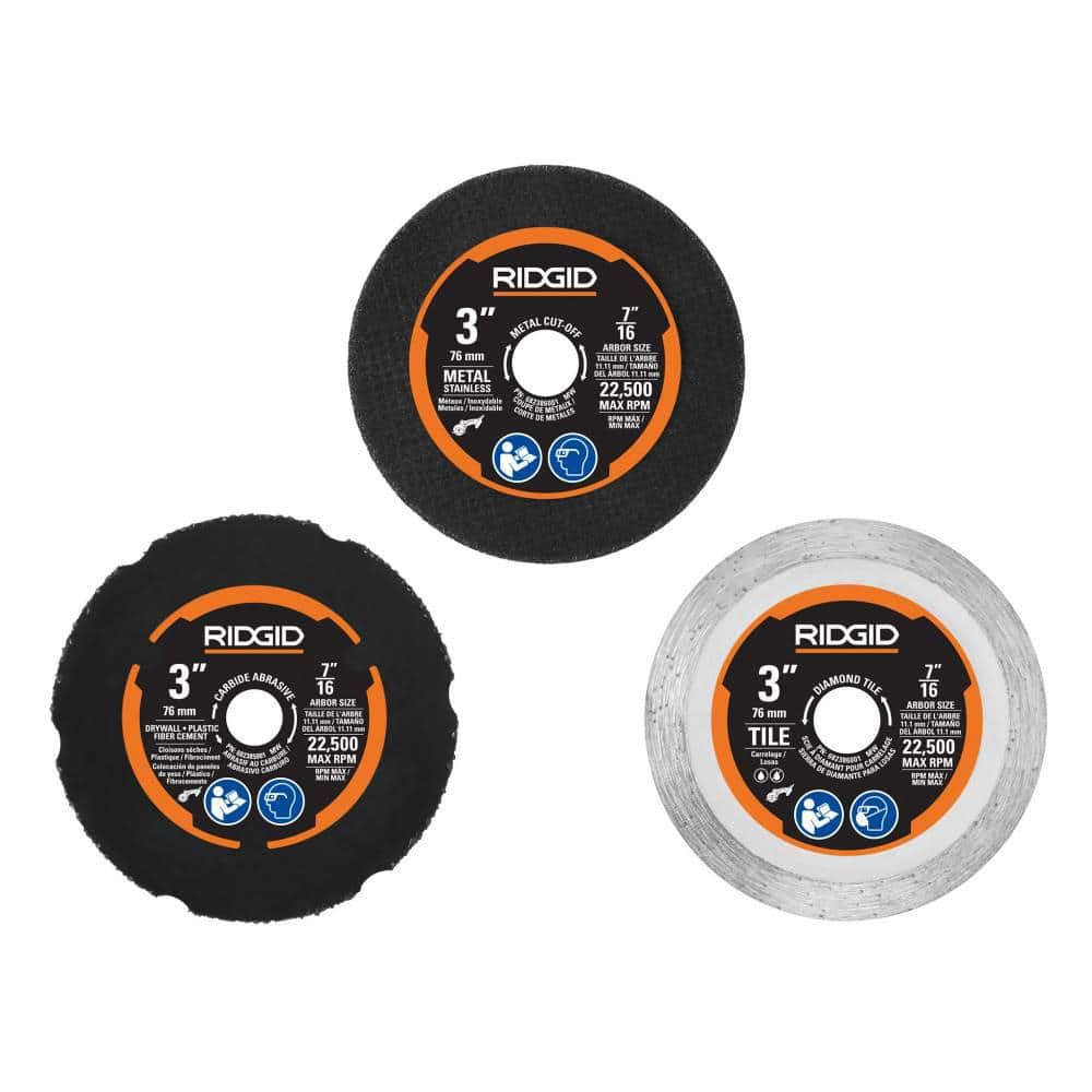 Scie multi-matériaux sans fil 18 V SubCompact de 7,6 cm (3 po) avec (3) molettes de coupe, batterie 2,0 Ah et chargeur 18 V