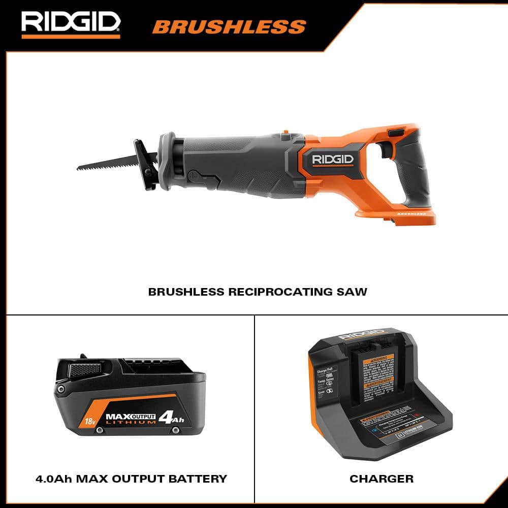 Kit de scie alternative sans fil 18 V avec (1) batterie 4,0 Ah et chargeur