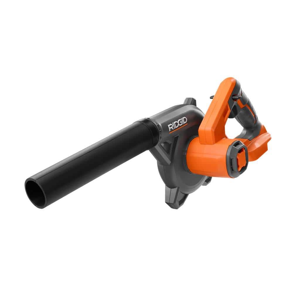 Souffleur de chantier compact sans fil au lithium-ion 18 V avec buse de gonflage/dégonflage